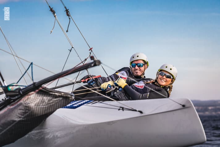   They started the series in a good mood, but had to cope with an early start on Monday: Johannes Polgar and Carolina Werner