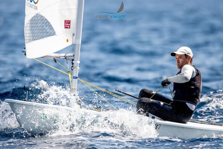   Nicht zufrieden mit dem Verlauf seiner Regatta: Philipp Buhl