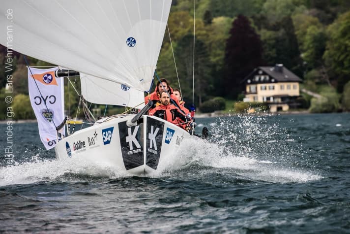   Beautiful study by the crews of the Chiemsee Yacht Club