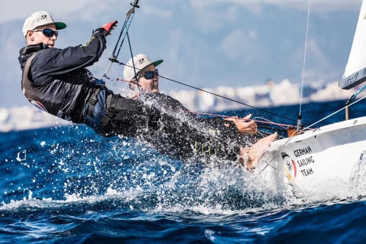   Beautiful sailing study by Simon Diesch and Philipp Autenrieth. Simon Diesch comes from a well-known sailing family: his father Eckart Diesch and his uncle Jörg Diesch won Olympic gold in the Flying Dutchman in 1976