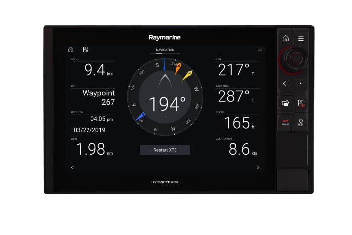   Il display dello strumento di Lighthouse 3.9 mostra ora anche la rotta dopo la virata.