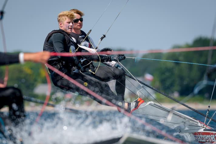   15° dopo le prime tre regate: Tim Fischer e Fabian Graf nel 49er