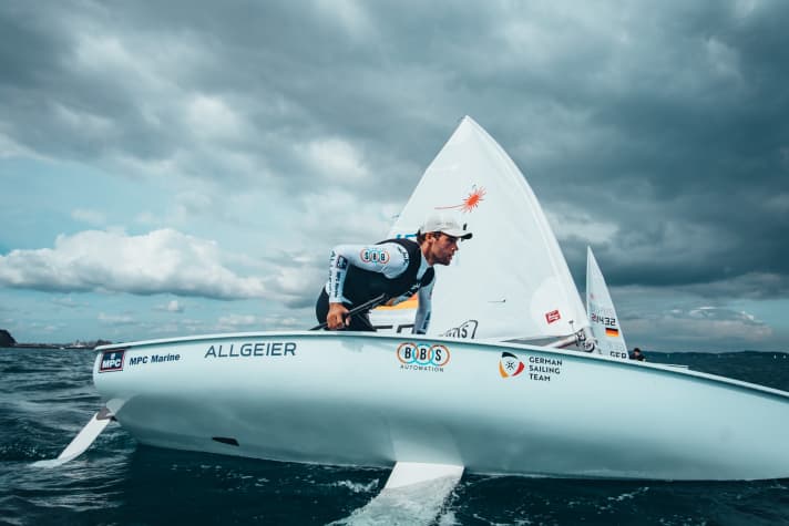   Philipp Buhl à l'entraînement sur le site olympique japonais