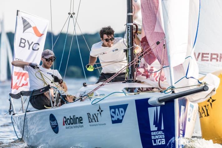   On the podium at home: the Berlin Yacht Club took third place at the Berlin premier league summit