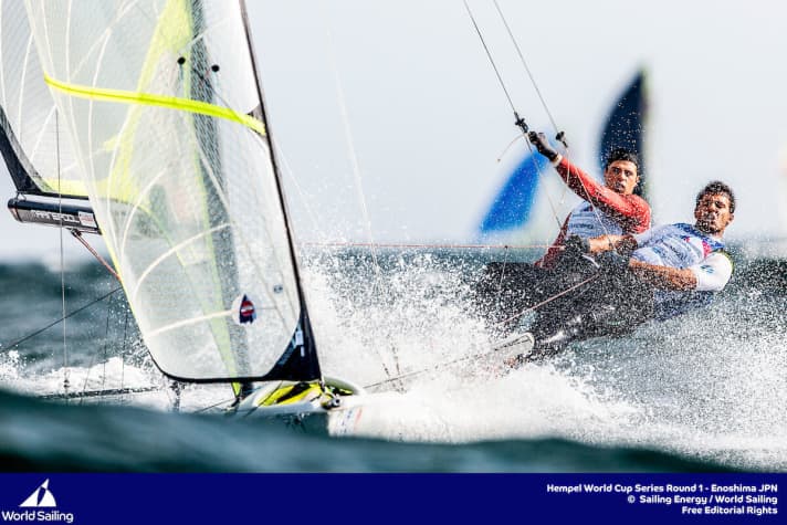   Vela al secondo posto in Coppa del Mondo al largo di Enoshima: gli austriaci Benjamin Bildstein e Davin Hussl