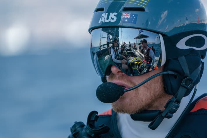 Le barreur et maître stratège des Australiens : Tom Slingsby