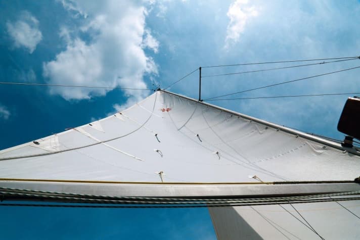   Das wars dann: Das Segel ist mechanisch noch okay, das Profil aber hinüber