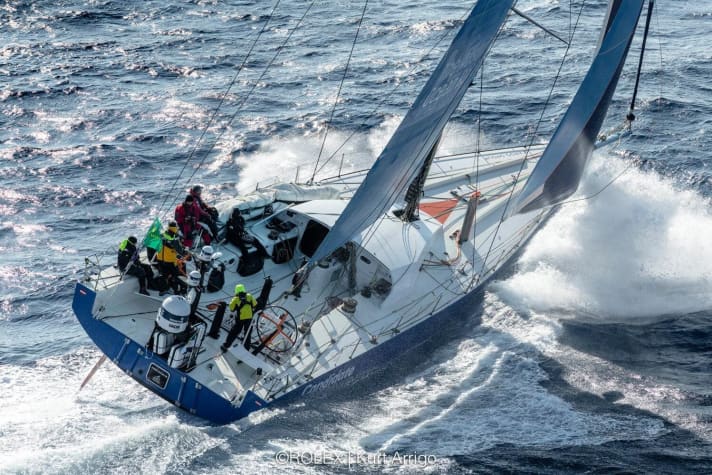   The team passed the first longer test with "Sisi" in the Rolex Middle Sea Race with flying colours