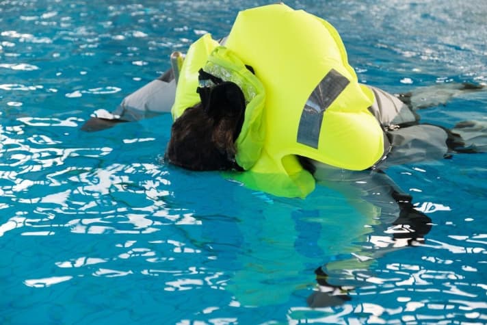   High buoyancy alone is no guarantee of safety. In the event of unfavourable waistcoat construction, the casualty will still lie face down in the water