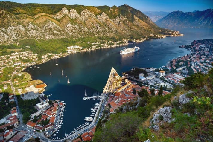   Atemberaubender Weitblick: Von der Festung Sveti Stefan schaut man auf Kotor