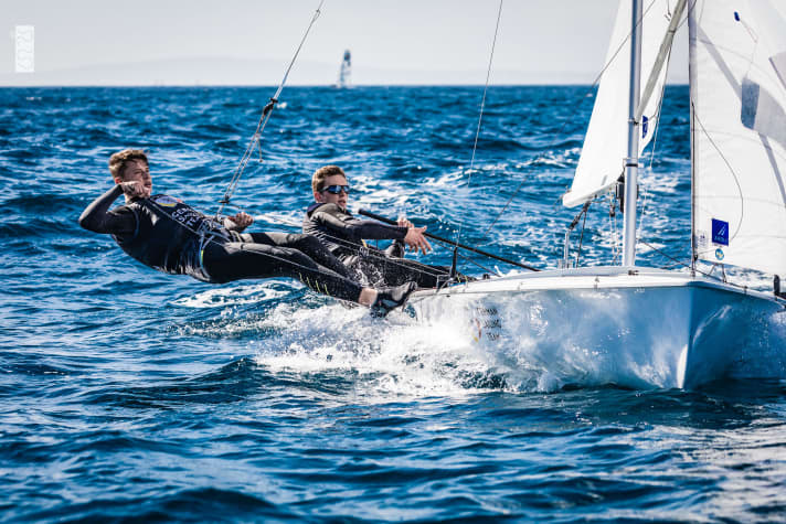   Daniel Göttlich and Linus Klasen in the 470 race