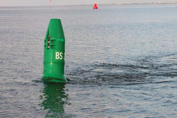   Bis zu drei Knoten Strom sind durchaus möglich