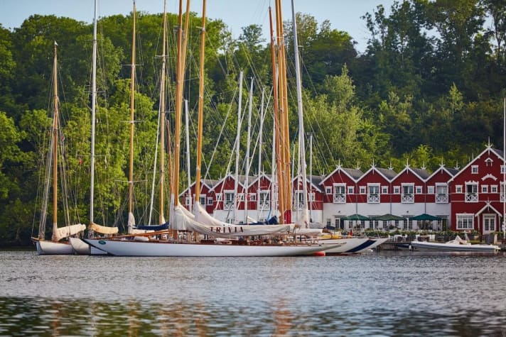  Le port de plaisance de Dyvig Bro - l'un des 13 initiateurs de la légitimation d'entrée pour les plaisanciers allemands