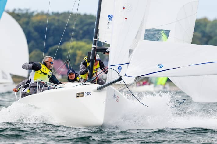   The sailing conditions were sporty on the first weekend