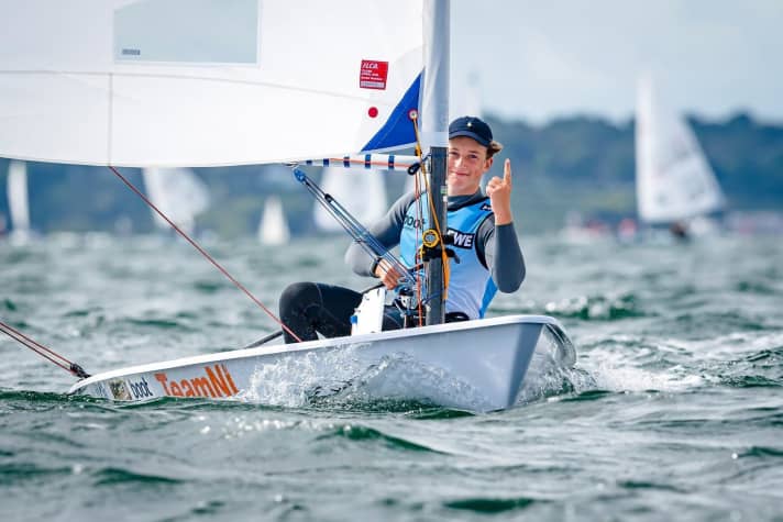   The Kiel Week winner and Laser Radial helmsman Paul Hameeteman showed so much desire to sail in the area off Kiel-Schilksee