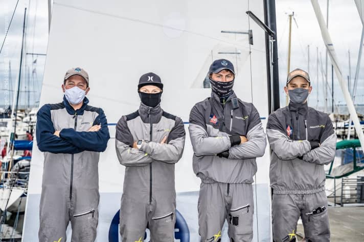   Il team OneKiel prima della partita in casa a Kiel