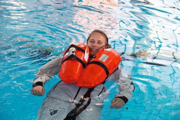 Very good swimming position on the Baltic Legend.