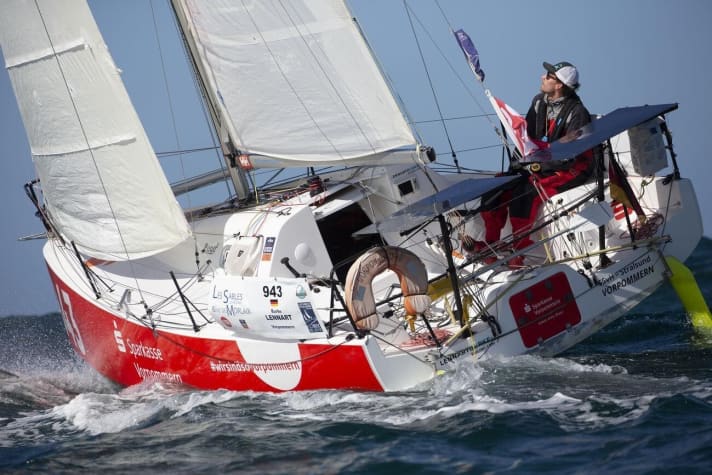   Lennart Burke on his Pogo 3 "Vorpommern"