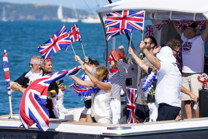   The British fans were delighted
