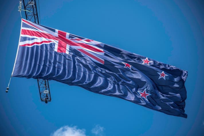   Die neuseeländische Flagge weht auf Bermuda