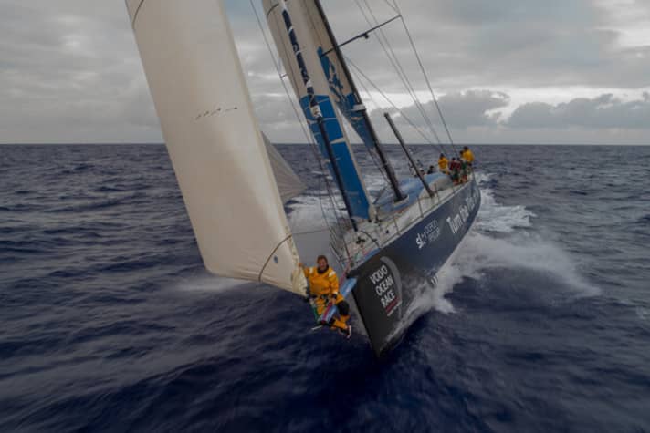   Clearly visible here, but still travelling in "stealth" mode until this evening and unrecognisable in the intermediate results: "Turn the Tide on Plastic" on stage 2