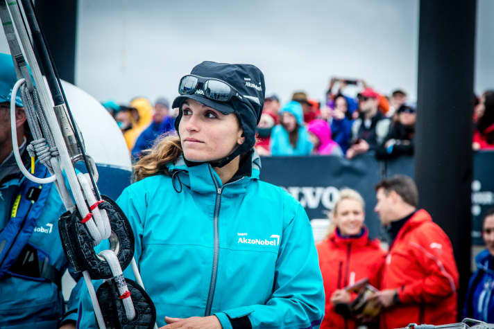   Martine Grael, trimmer e timoniera di AkzoNobel: forse un giorno in squadra con suo padre Torben Grael?