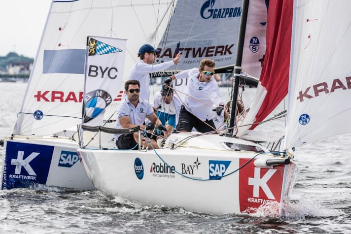   Das Team vom Bayerischen Yacht-Club kämpfte, kam im Norden aber nicht über Rang 12 hinaus