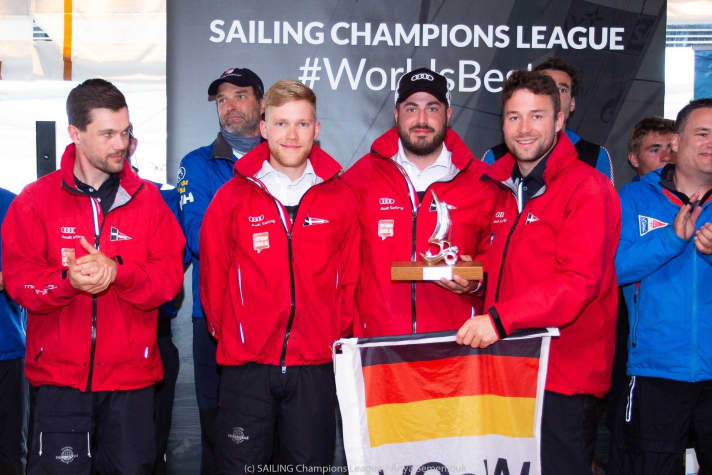   Felice per il podio e la qualificazione alla finale di Champions League che si terrà a St. Moritz a fine estate: l'equipaggio di VSaW