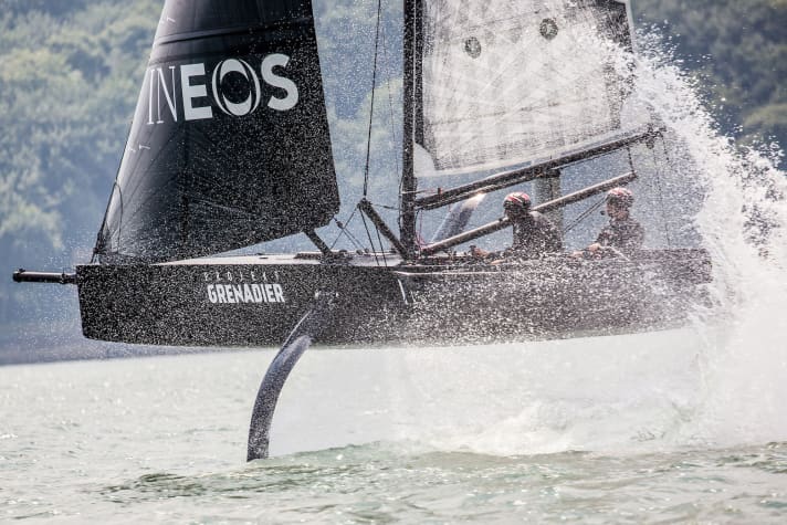   Monohull mit Foils: die Zukunft des Segelns um den America's Cup, dessen 36. Auflage 2021 in Neuseeland ausgetragen wird