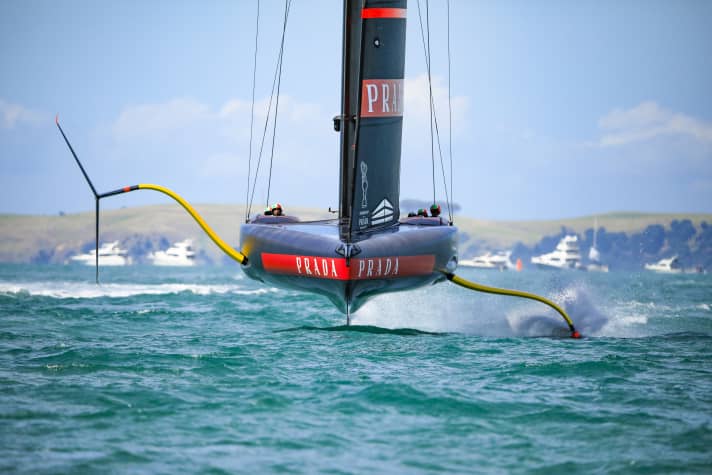   Am kommenden Wochenende noch nicht gefordert: die italienische Prada-Cup-Gewinnerin "Luna Rossa" Studio Borlenghi 