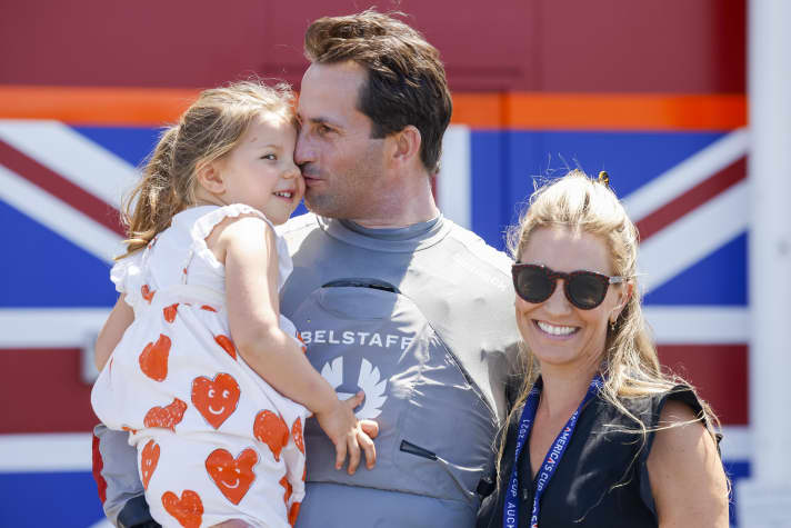   Ainslie fans number one and two: wife Lady Georgie Ainslie and their daughter Bellatrix