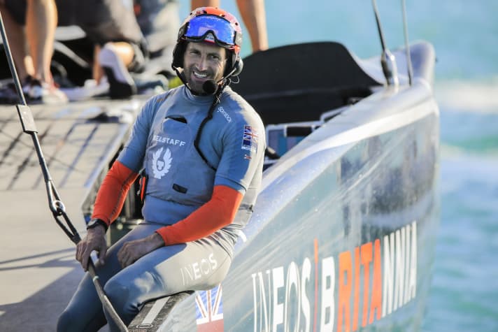   Ecco come appare il sollievo: In gara sei, gli inglesi si sono imposti per la prima volta in questa finale di Prada Cup Studio Borlenghi