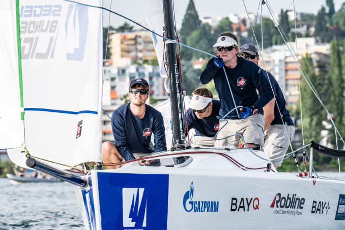   Die Sieger vom Bodensee: Das OneKiel-Team gewann den Liga-Auftakt