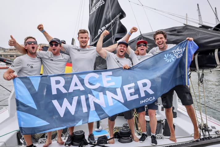   So schön jubelte das Team 2021 über den ersten Sieg im Ocean Race Europe