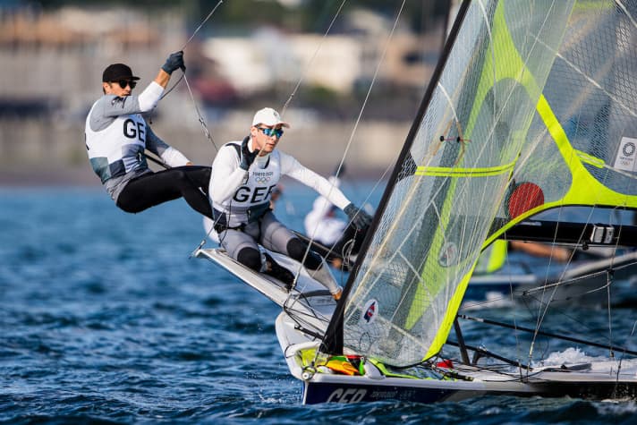   Erik Heil and Thomas Plößel in action: On Wednesday, they didn't get off to the desired start. Next attack: Thursday