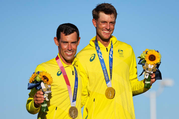   Di nuovo campione olimpico: Mathew Belcher, marito di Friederike Belcher (nata Ziegelmayer), ha vinto la sua seconda medaglia d'oro in 470 con il co-skipper Will Ryan