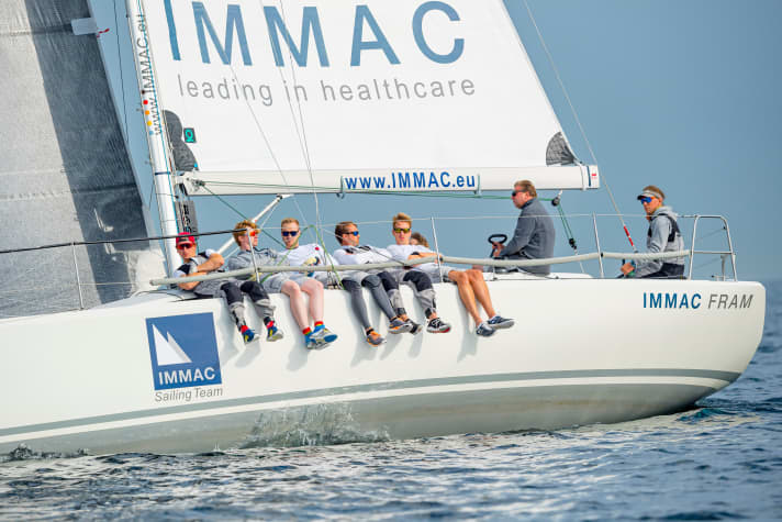   Kiel Cup winners in ORC III & IV: the team around Kai Mares on the "Immac Fram"
