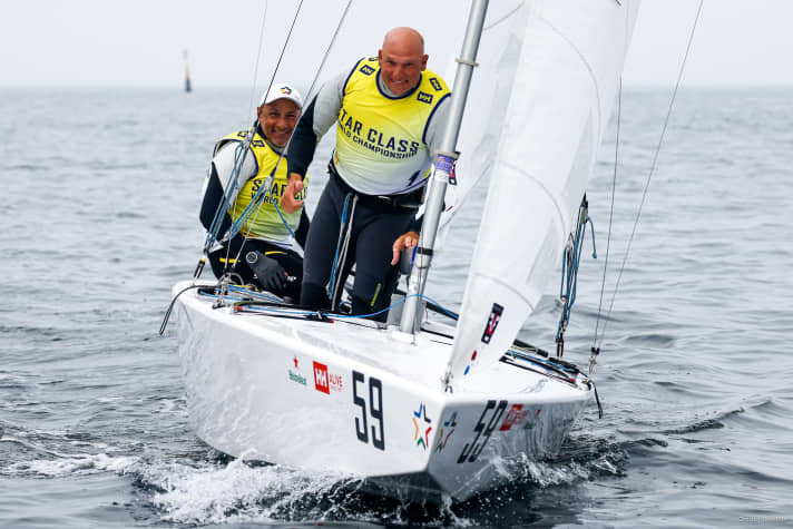   Most recently sailed to the Starboat World Championship title with helmsman Diego Negri at the Kieler Woche and in the gold medal race himself: SSL Gold Cup team captain Frithjof Kleen in action