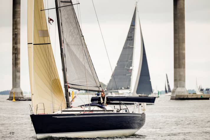   Finale du Silverrudder : les bateaux croisent vers l'arrivée