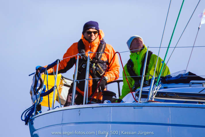   Ben equipaggiati per la Baltic 500: anche l'abbigliamento del giorno della partenza indica le condizioni difficili da affrontare