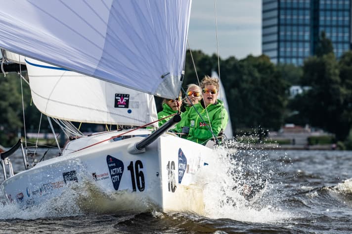   L'Alster a offert aux femmes les meilleures conditions de navigation ce week-end