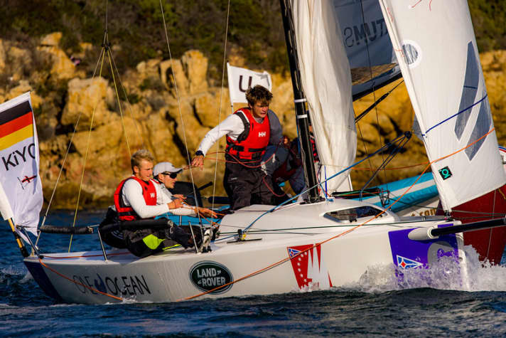   Ici, l'équipage SCL du Kieler Yacht-Club a fort à faire