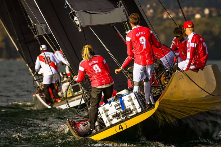   The Danes also sent their best drivers into the race for the test run: Olympic champion Anne-Marie Rindom is at the wheel