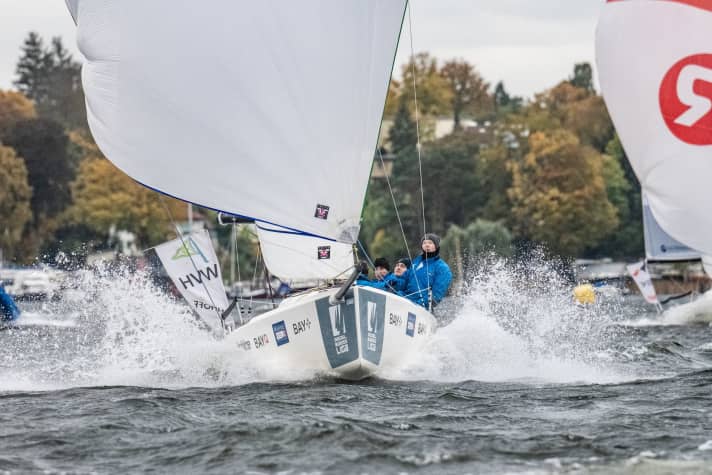   Vice-champion 2021 : l'équipage du club nautique d'Hemelingen