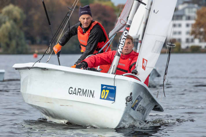   I cofavoriti Wolfgang Hunger e Julian Kleiner si sono classificati ottavi sull'Alster.