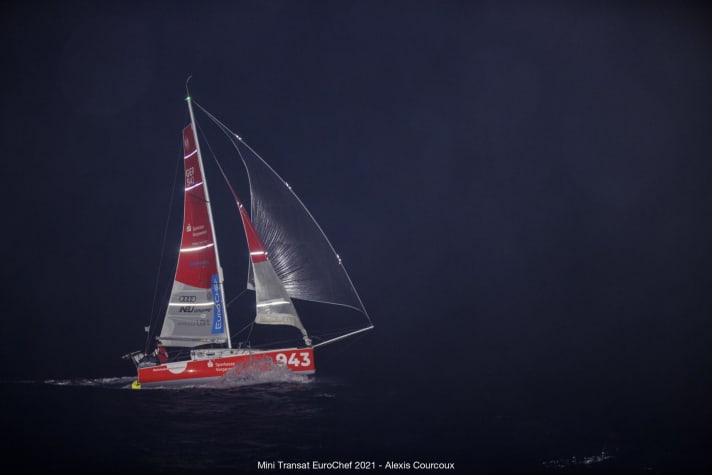   Ein Mann und sein Boot: Die Pogo 3 "Vorpommern" trug ihren Skipper Lennart Burke sicher durch das Mini-Transat