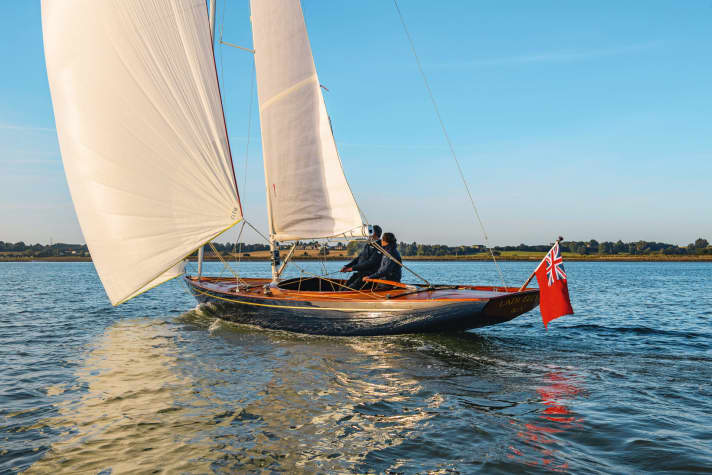   Klassische Linien, modern gebaut: Das Boot entsteht in Leistenbauweise aus Holz