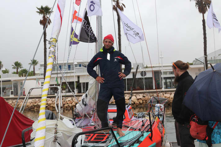   Vor dem Start in Lagos