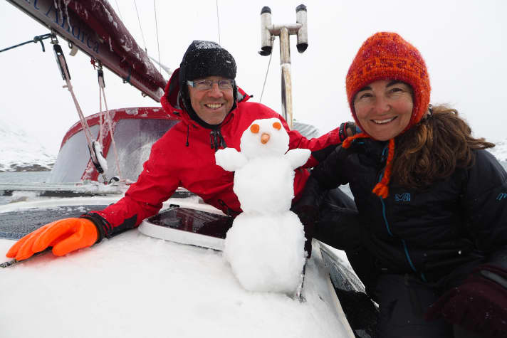   A well-rehearsed team for decades: Wolfgang Slanec and Doris Renoldner on their Ovni "Nomad"