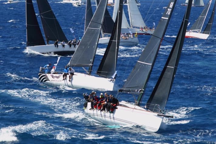  Il J/122 "Whistler" di Peter Lewis, proveniente dalle Barbados, è partito in modo dinamico nel gruppo di barche in IRC 1 e 2.